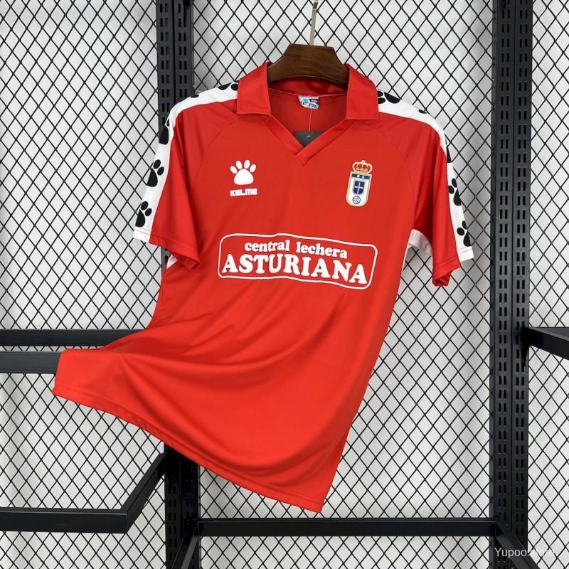 Camiseta de fútbol Real Oviedo 1990/91 VISITANTE MANGA CORTA VERSION FAN